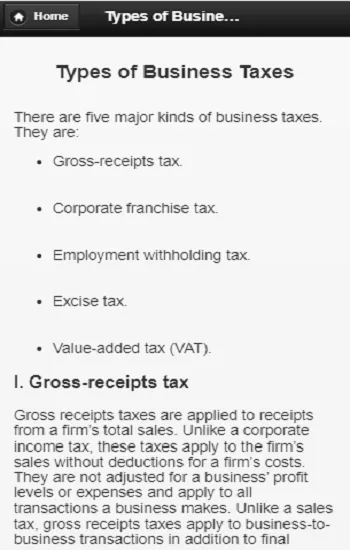 Business Taxation | Indus Appstore | Screenshot