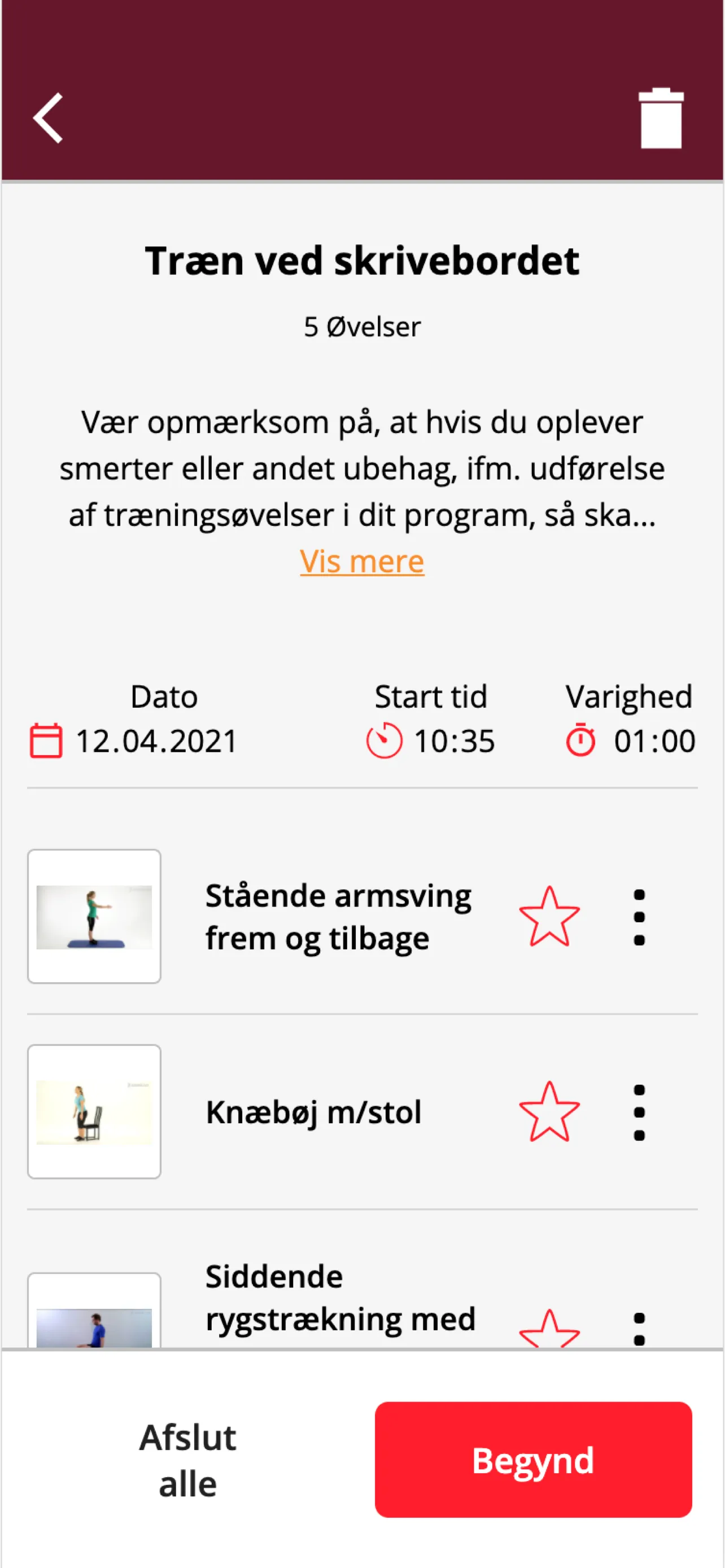 Falck Træning | Indus Appstore | Screenshot