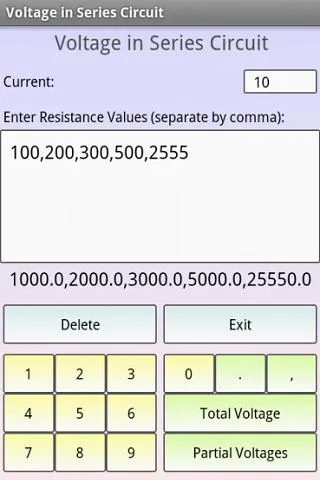 Electric Circuit Calculator | Indus Appstore | Screenshot