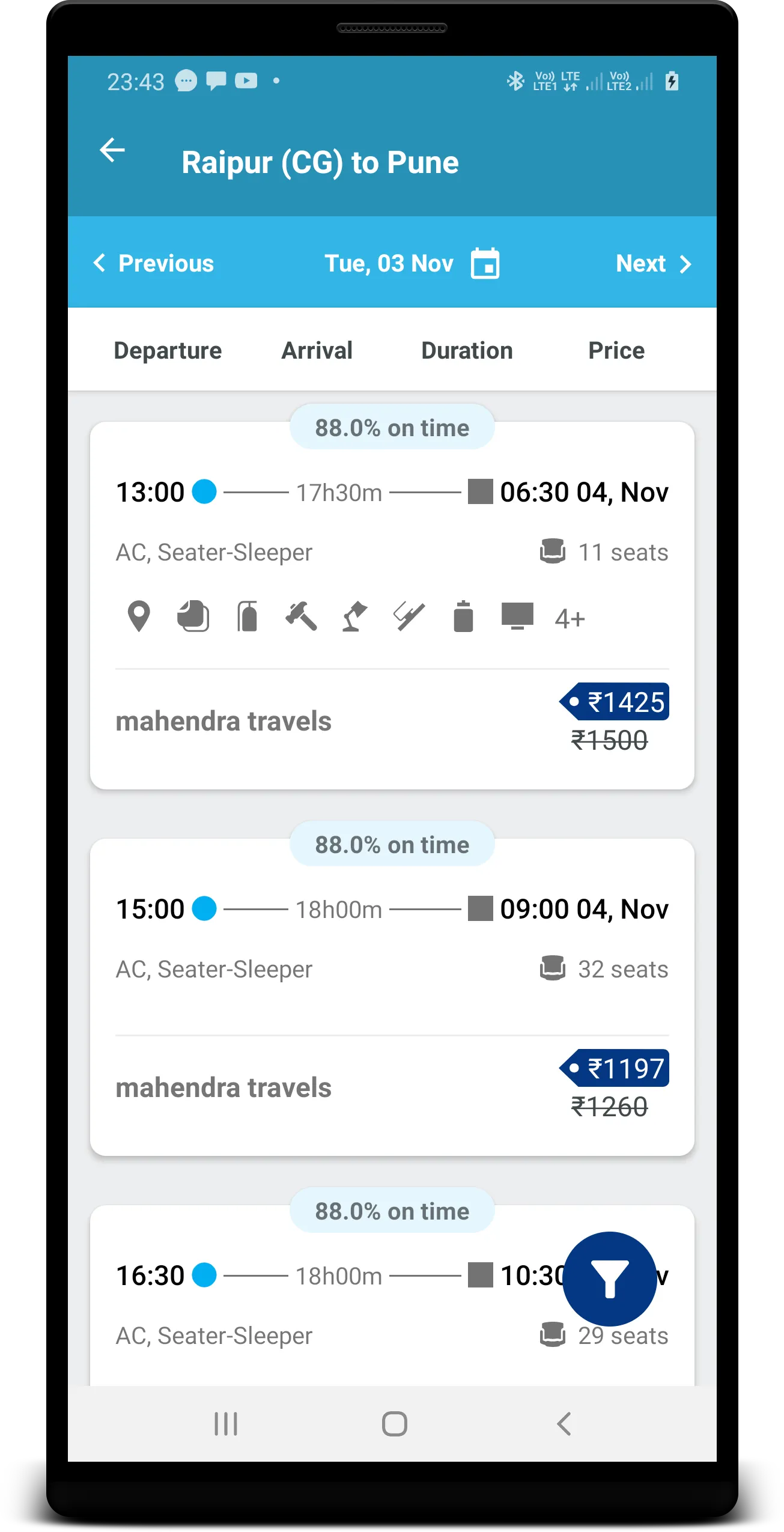 Mahendra Travels | Indus Appstore | Screenshot