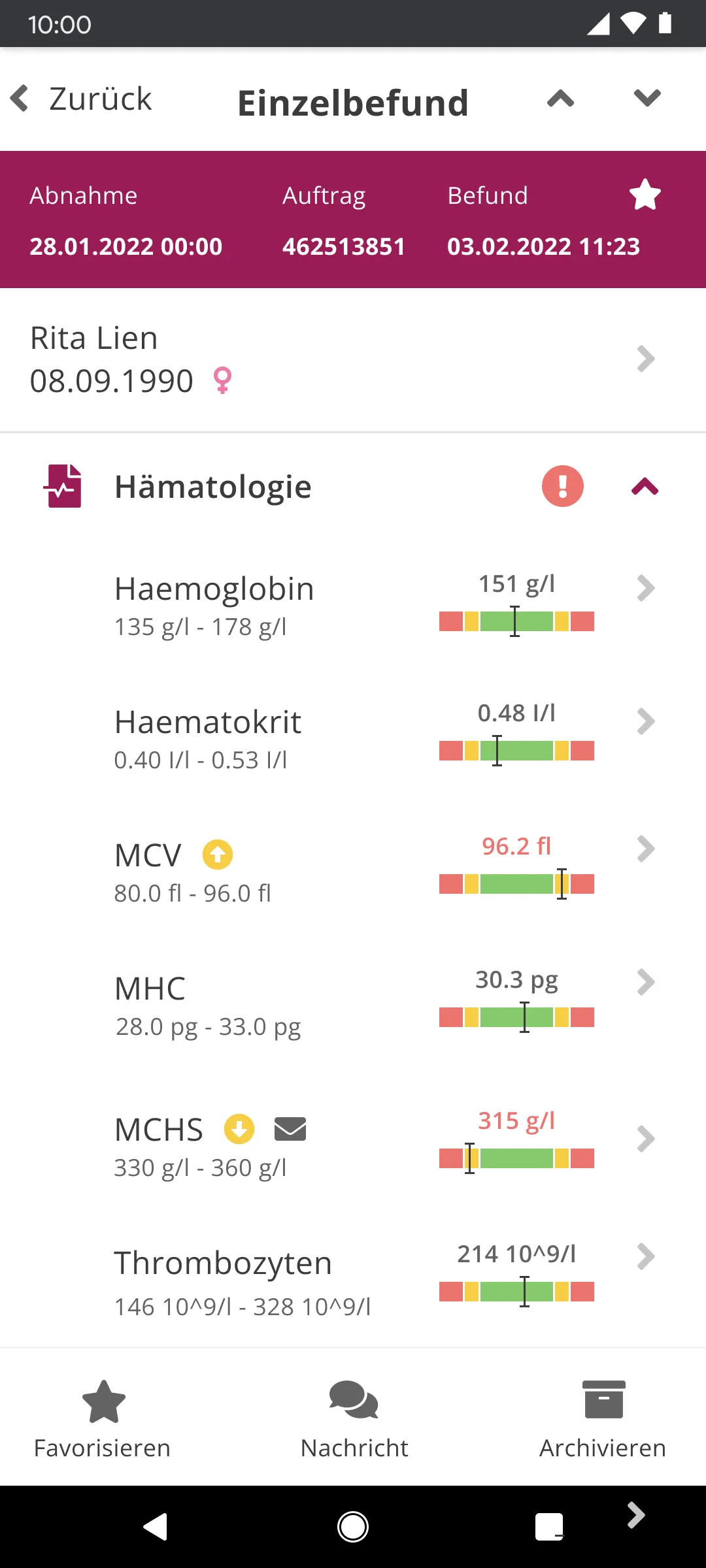 MVZ Labor Cottbus | Indus Appstore | Screenshot