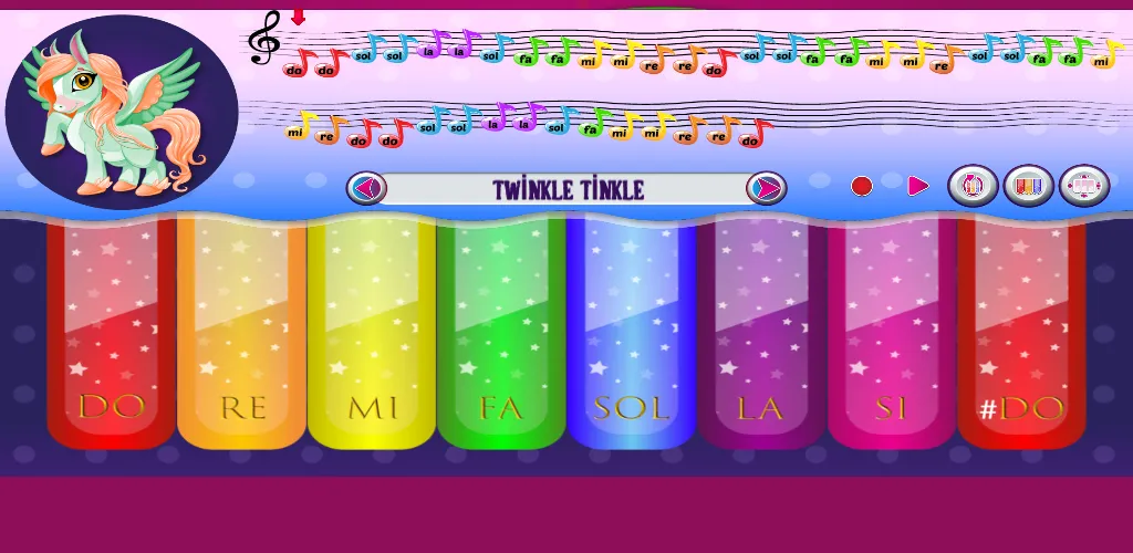 Colorful Pony Piano and Guitar | Indus Appstore | Screenshot