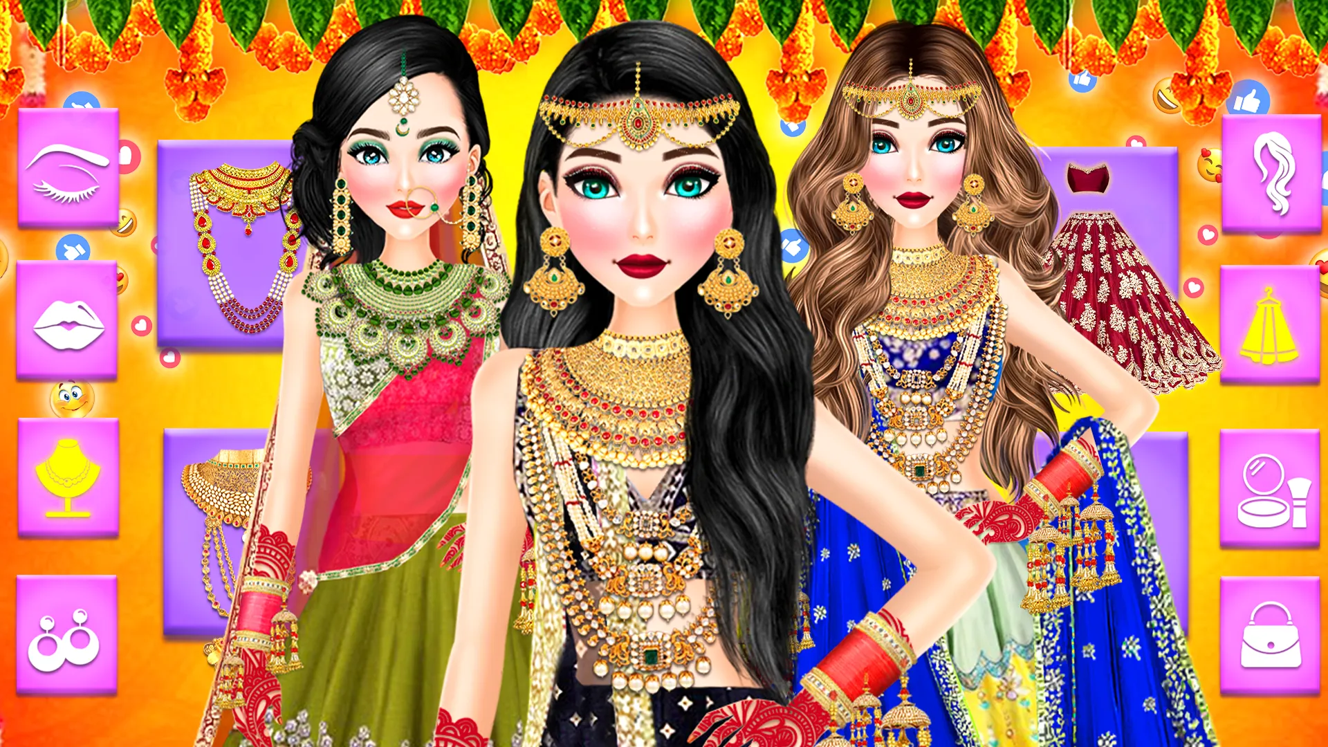 Desi Indian Bridal Dresup Game | Indus Appstore | Screenshot