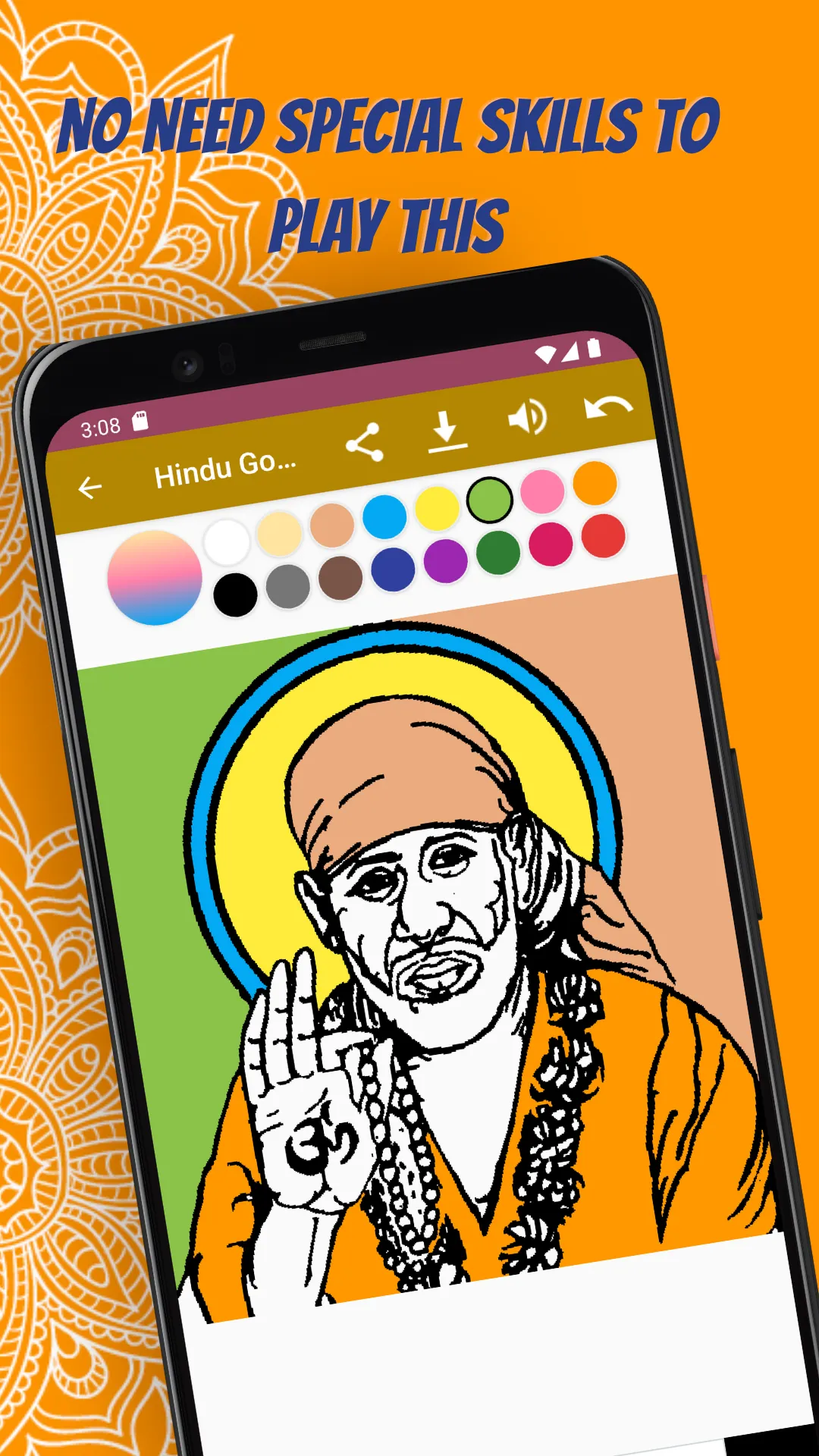 Hindu God - Coloring Book | Indus Appstore | Screenshot