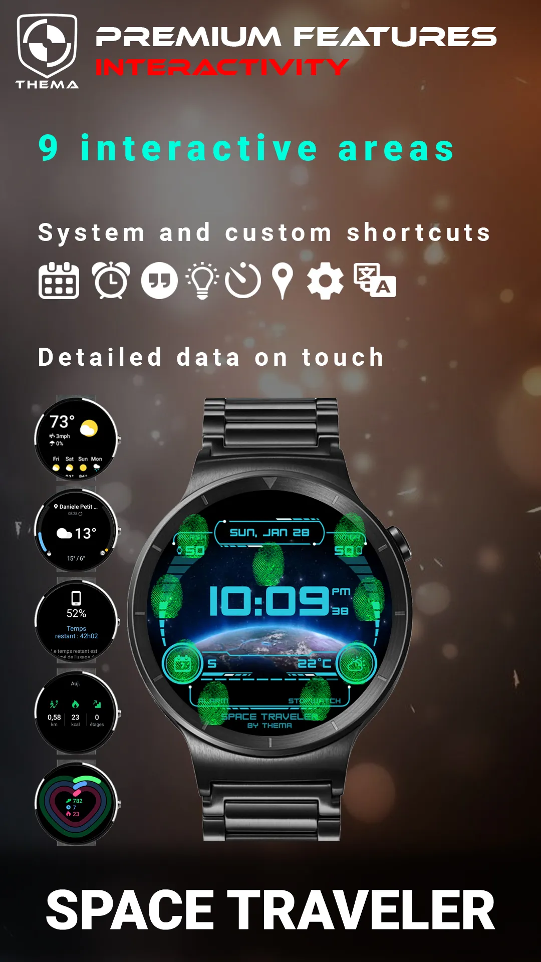 Space Traveler Watch Face | Indus Appstore | Screenshot