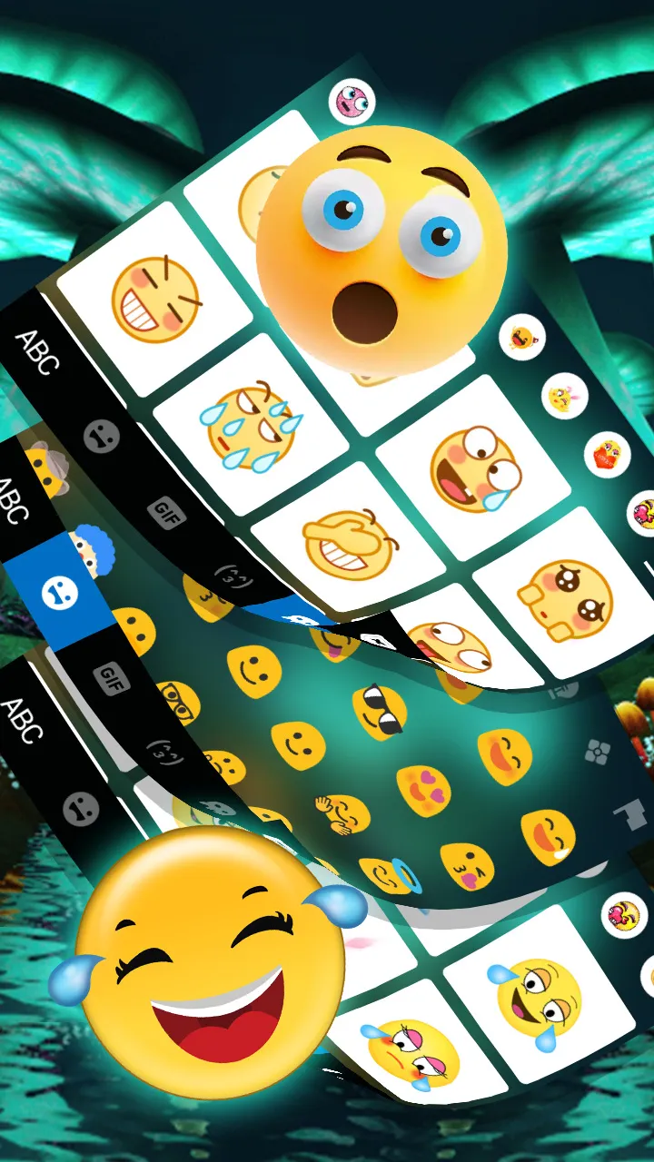 Neon Wonderland Keyboard Backg | Indus Appstore | Screenshot