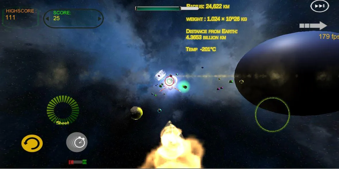 Asteroid in space | Indus Appstore | Screenshot