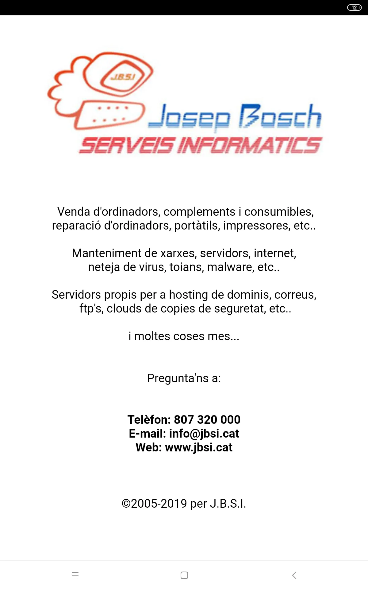 Josep Bosch - Serveis Informàt | Indus Appstore | Screenshot