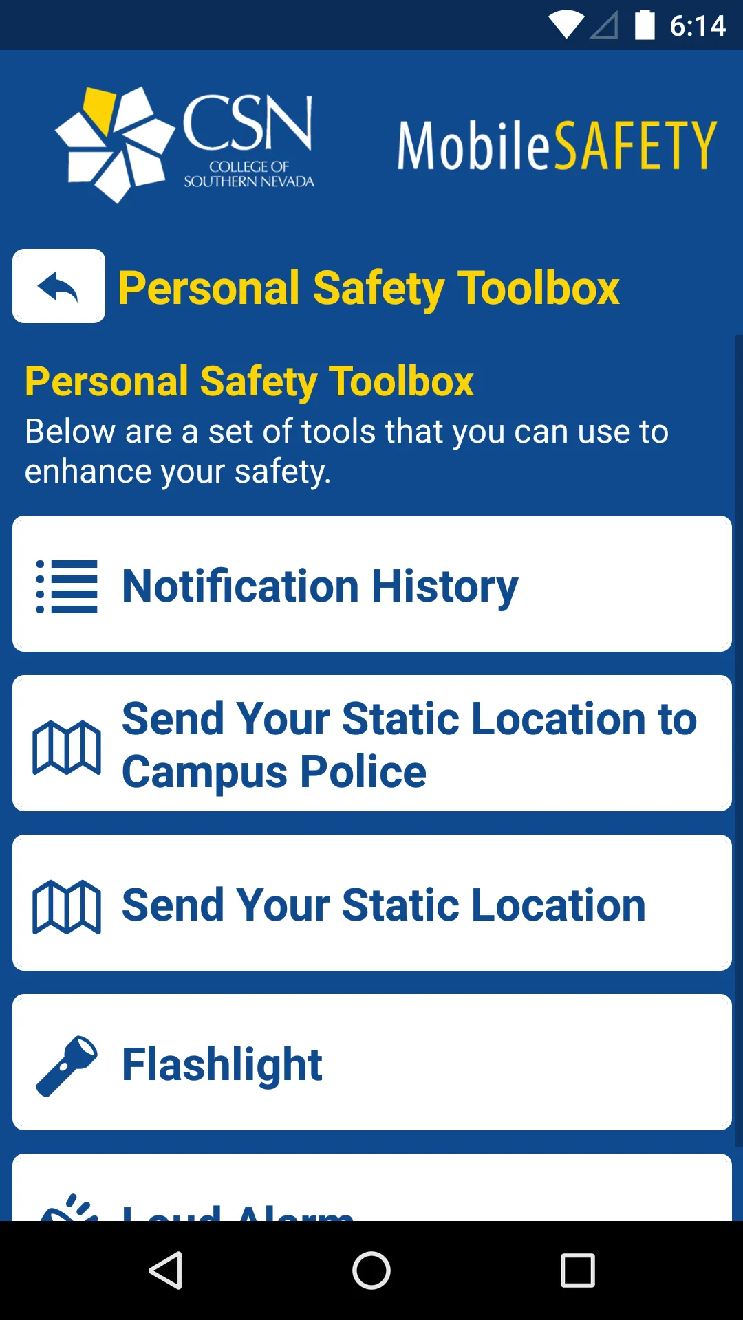 Mobile Safety - CSN | Indus Appstore | Screenshot