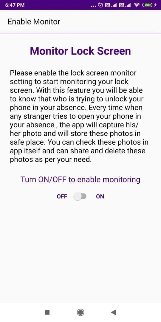 Lock Screen Monitor & Password | Indus Appstore | Screenshot