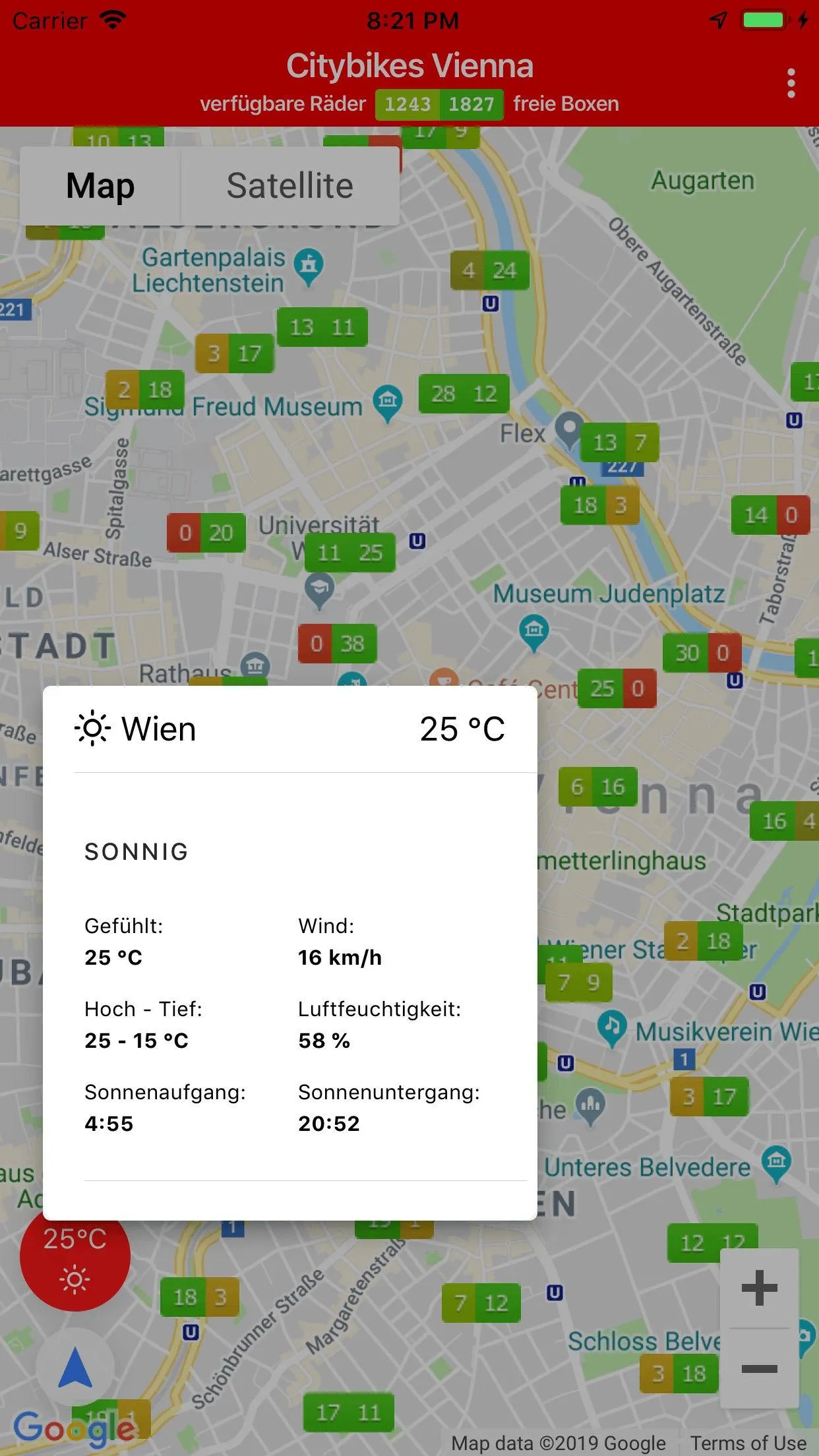 Citybikes Vienna | Indus Appstore | Screenshot