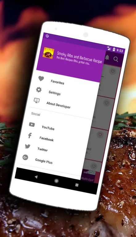 Smoky Ribs and Barbecue Recipe | Indus Appstore | Screenshot