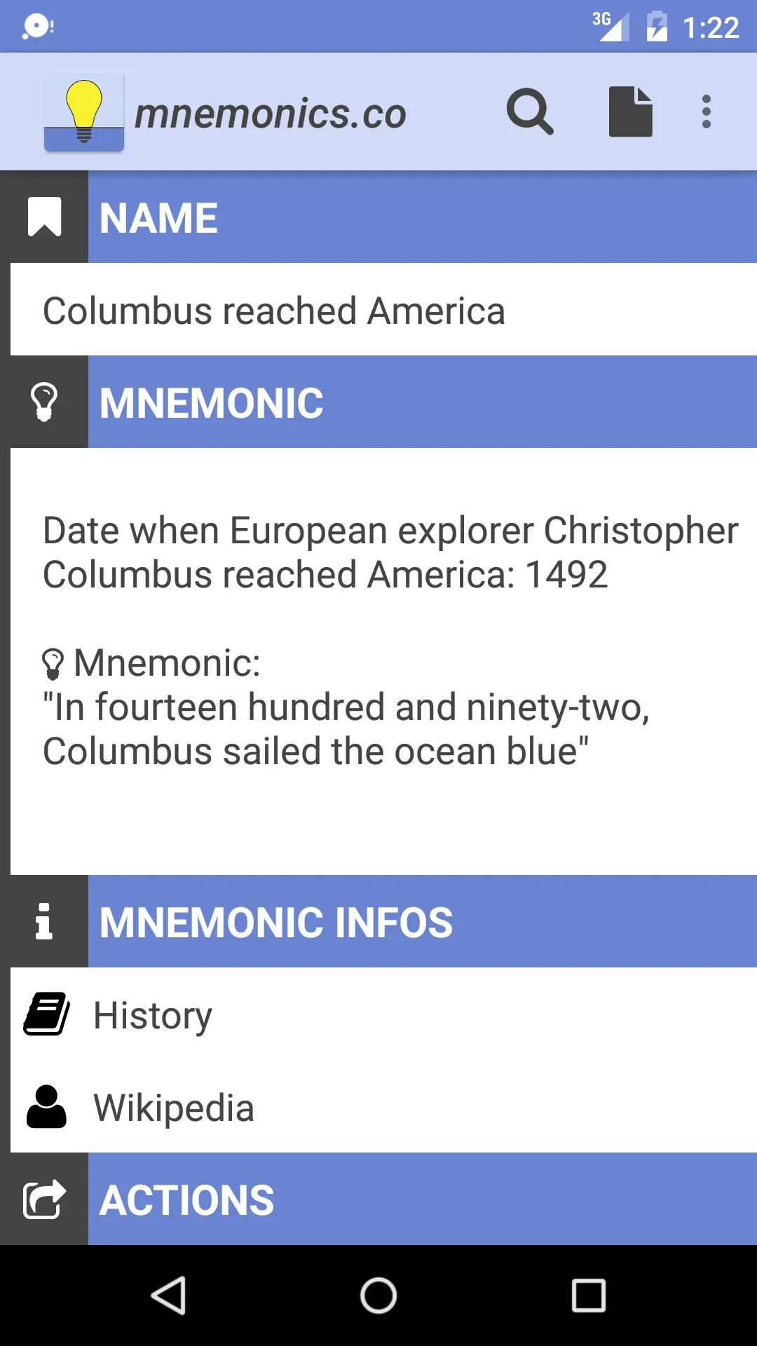 mnemonics.co - Memorize it! | Indus Appstore | Screenshot