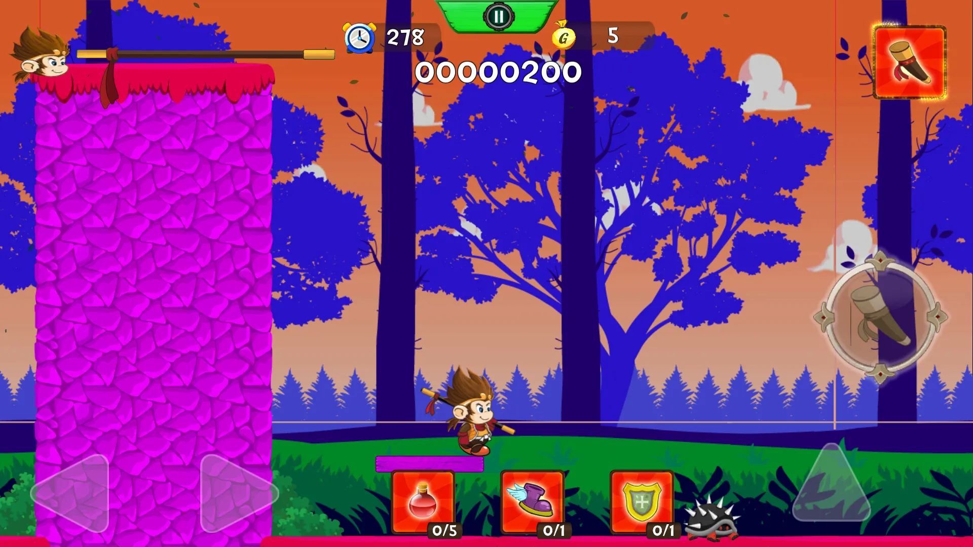 Jungle Monk Retro | Indus Appstore | Screenshot