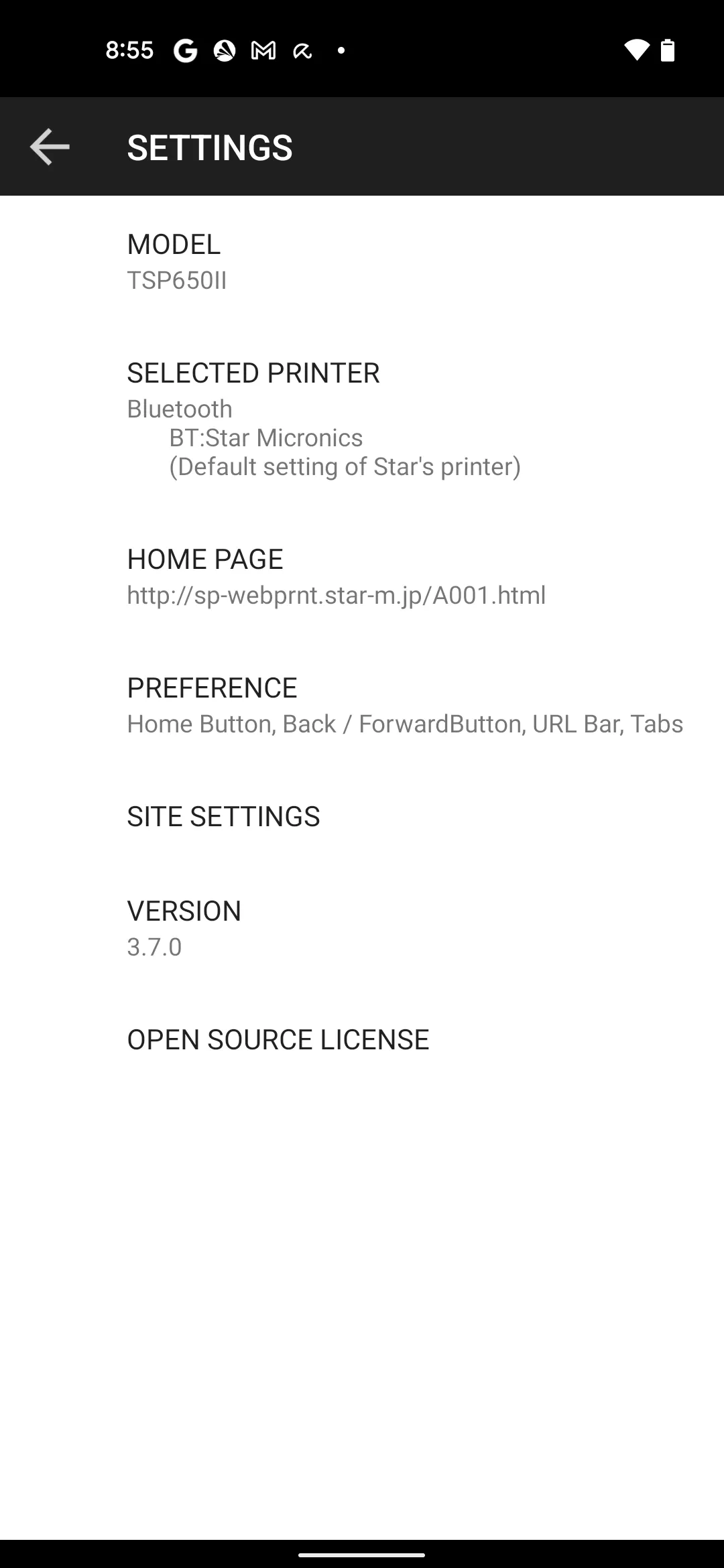 Star webPRNT Browser | Indus Appstore | Screenshot