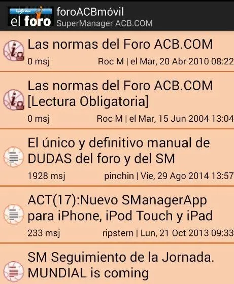 foroACB móvil | Indus Appstore | Screenshot