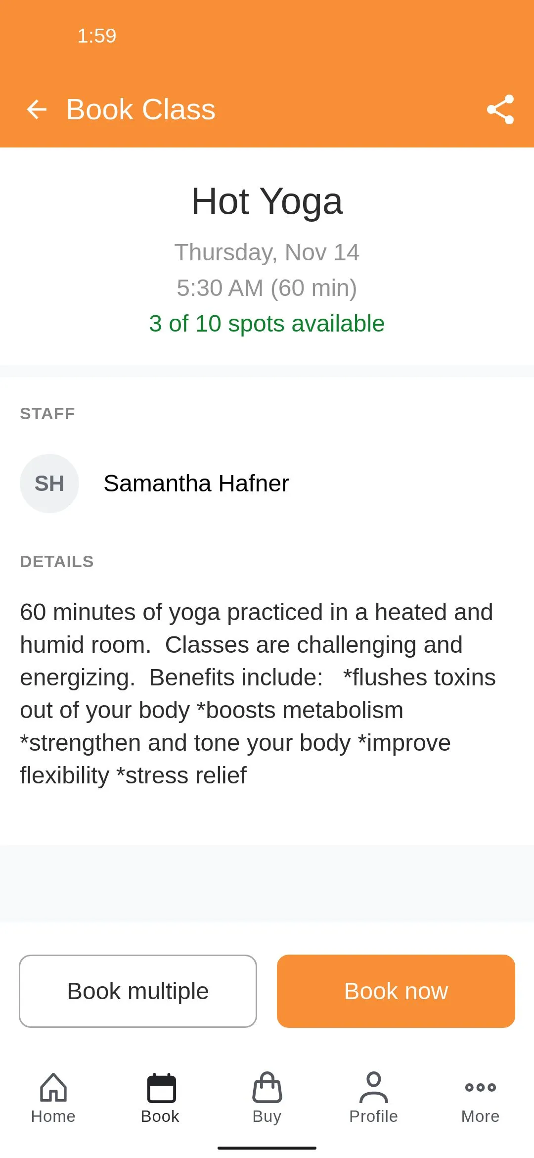 Good Vibes Hot Yoga | Indus Appstore | Screenshot