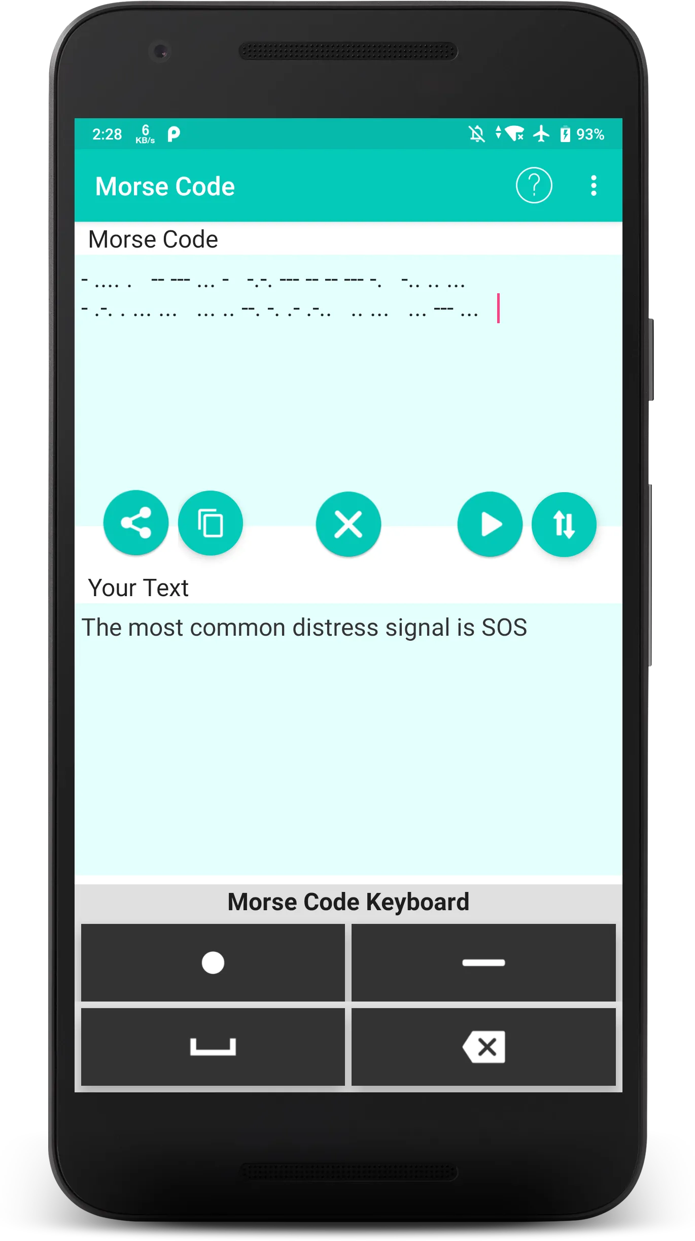 Morse Code | Indus Appstore | Screenshot