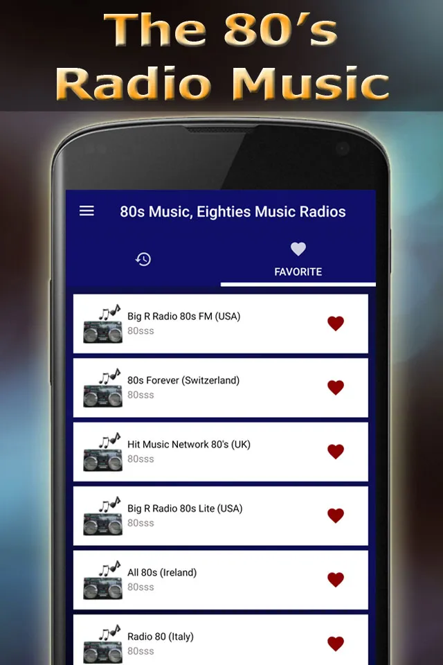 80s Music Radios | Indus Appstore | Screenshot