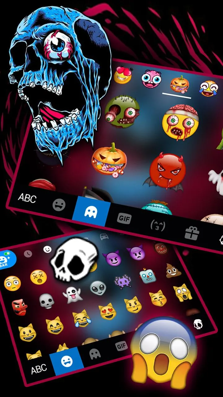 Scary Skull Graffiti Keyboard  | Indus Appstore | Screenshot