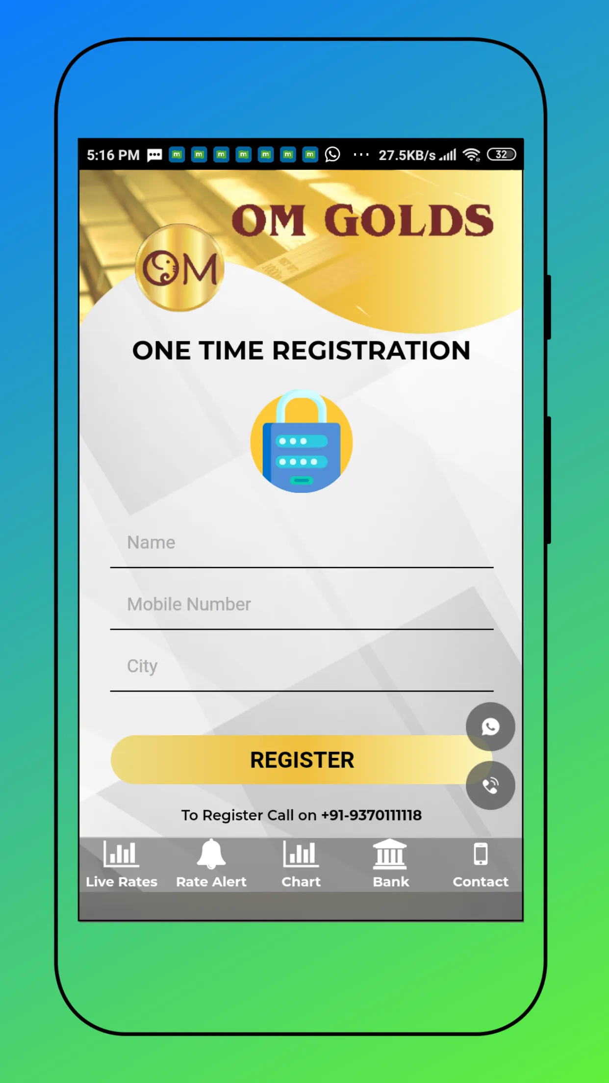 OM GOLDS - Nanded | Indus Appstore | Screenshot