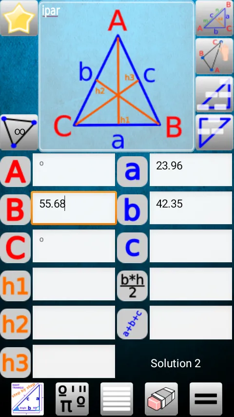 Triangle and Right Angle Calc | Indus Appstore | Screenshot