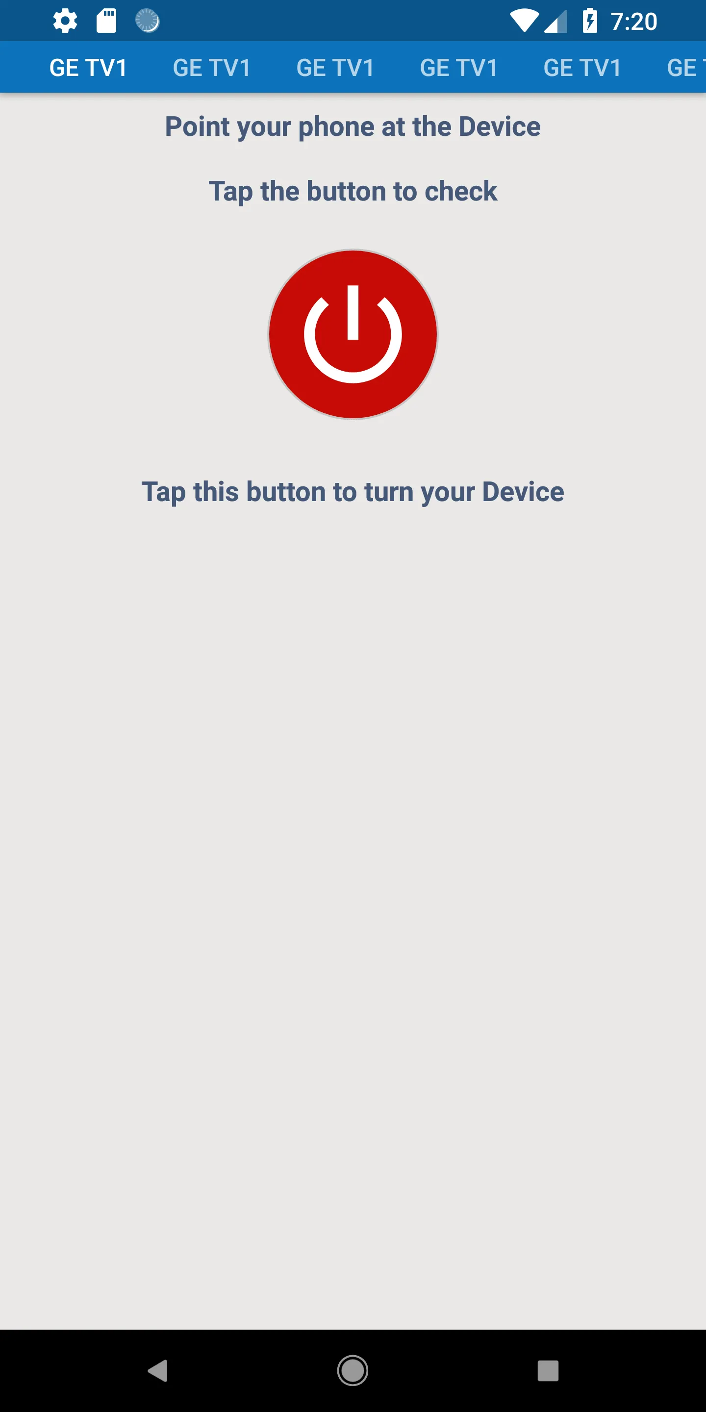 GE Universal Remote Control | Indus Appstore | Screenshot