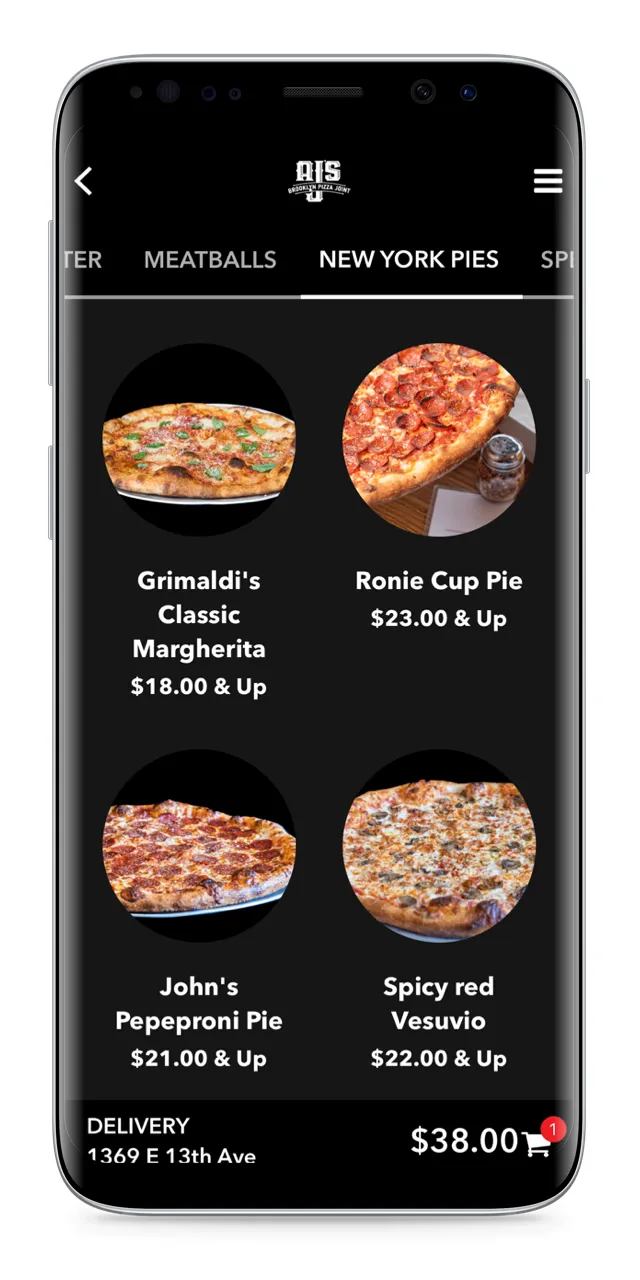 AJ's Brooklyn Pizza | Indus Appstore | Screenshot