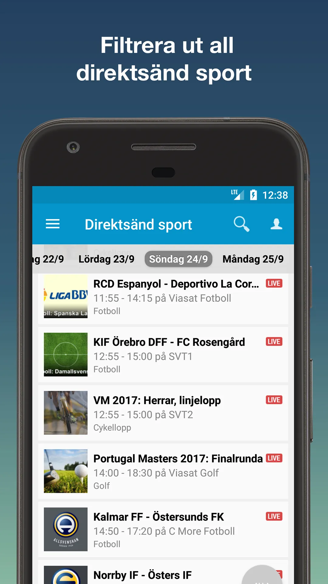 TV24.se - Svensk TV-tablå | Indus Appstore | Screenshot