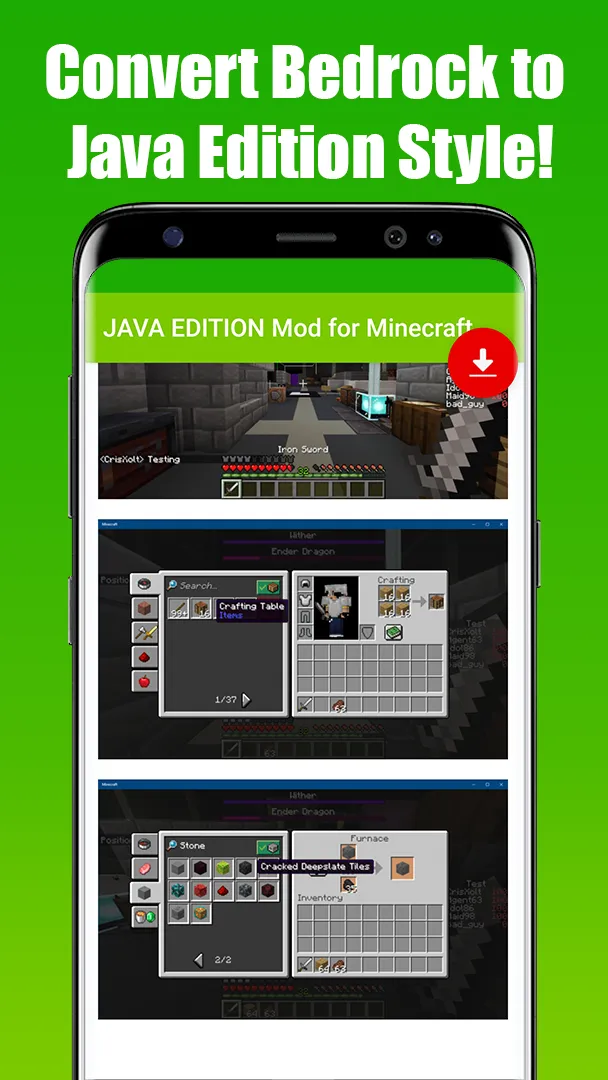 JAVA EDITION Mod for Minecraft | Indus Appstore | Screenshot