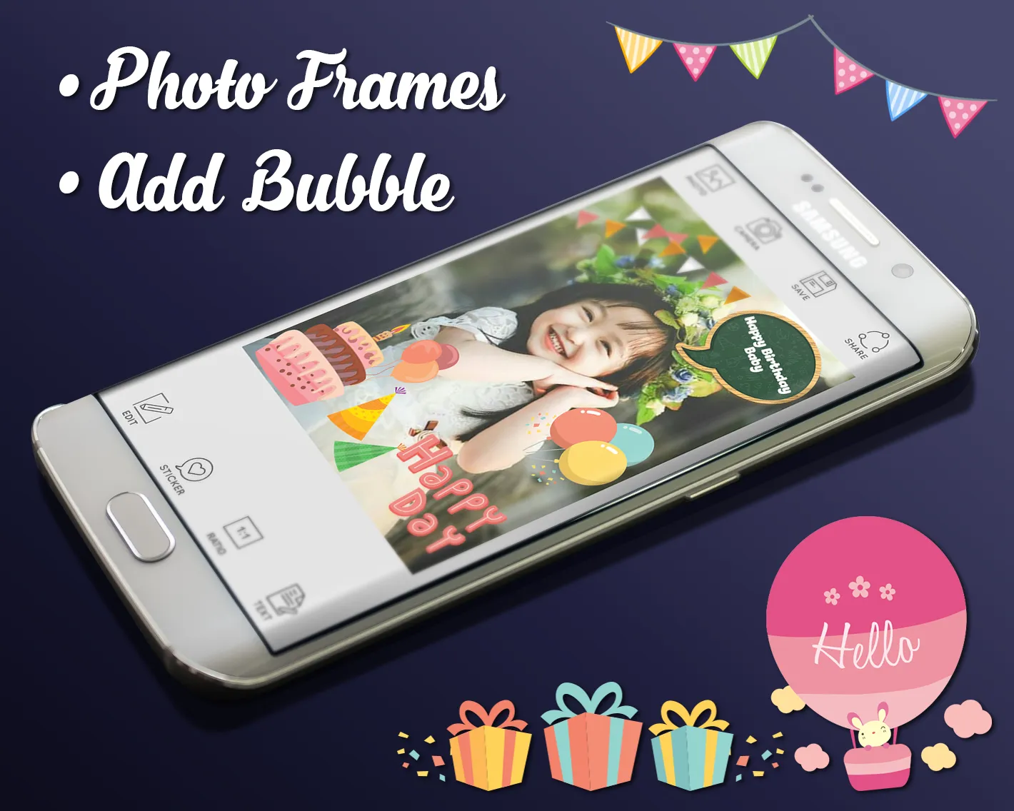 Happy Birthday Frame | Indus Appstore | Screenshot