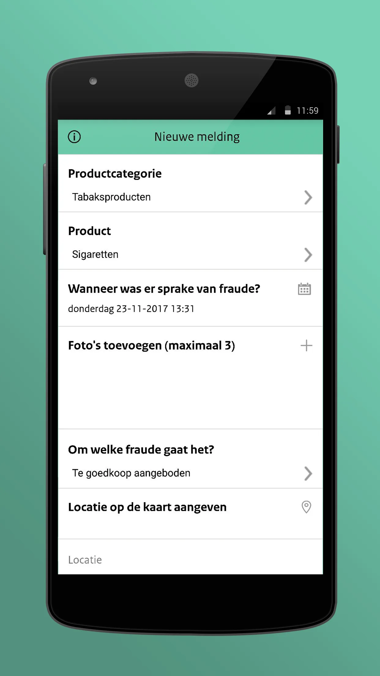 Meldpunt Accijnsfraude | Indus Appstore | Screenshot