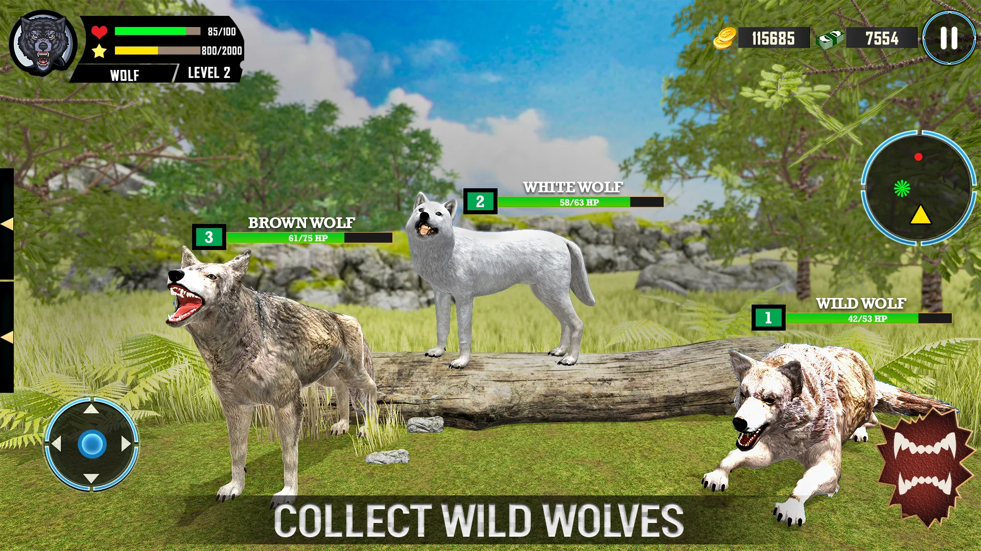 Wild Wolf Simulator Games | Indus Appstore | Screenshot