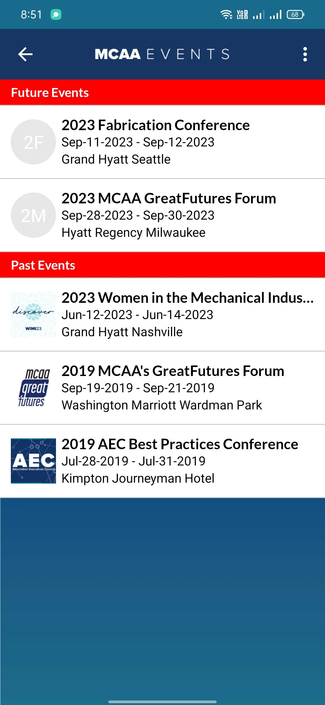 MCAA Events | Indus Appstore | Screenshot