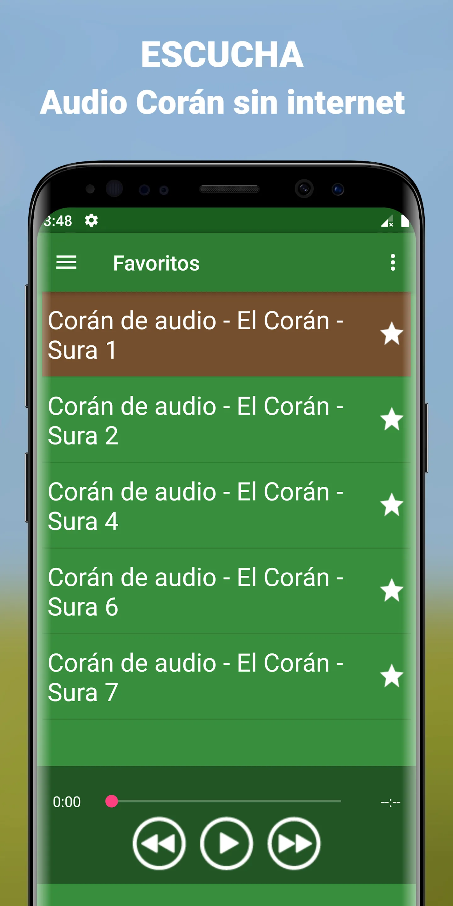 Audio Corán en Español app mp3 | Indus Appstore | Screenshot