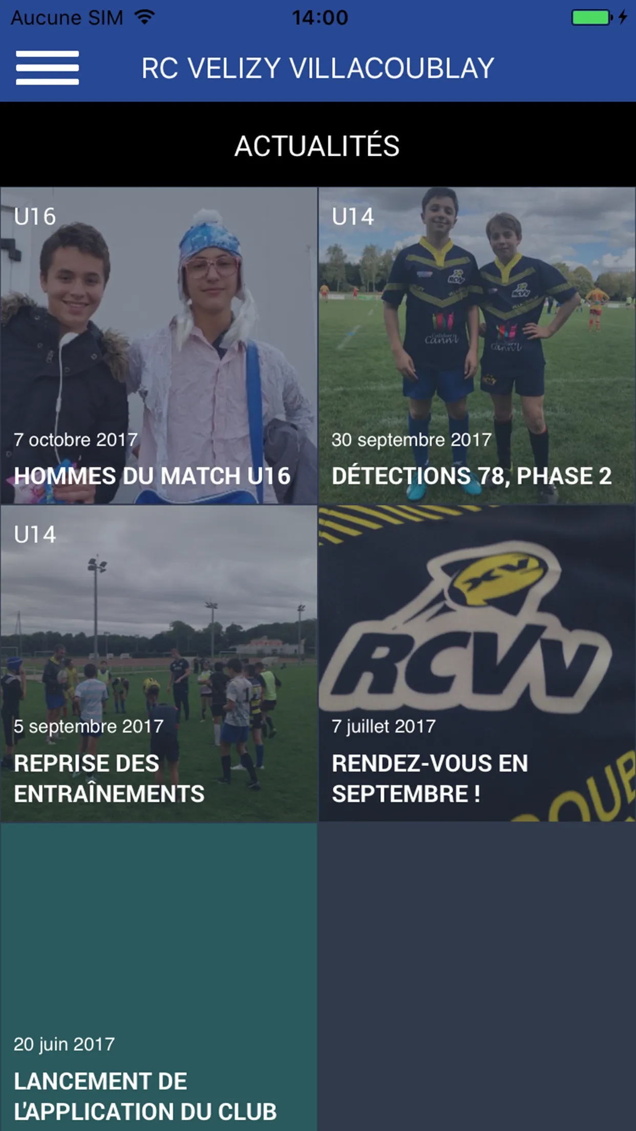 RC VELIZY VILLACOUBLAY | Indus Appstore | Screenshot