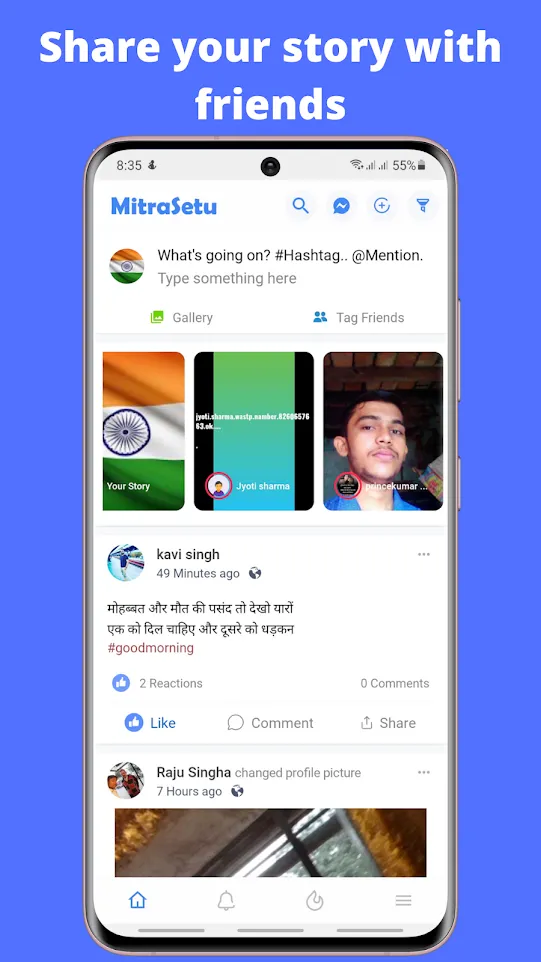 MitraSetu- Indian Social Media | Indus Appstore | Screenshot