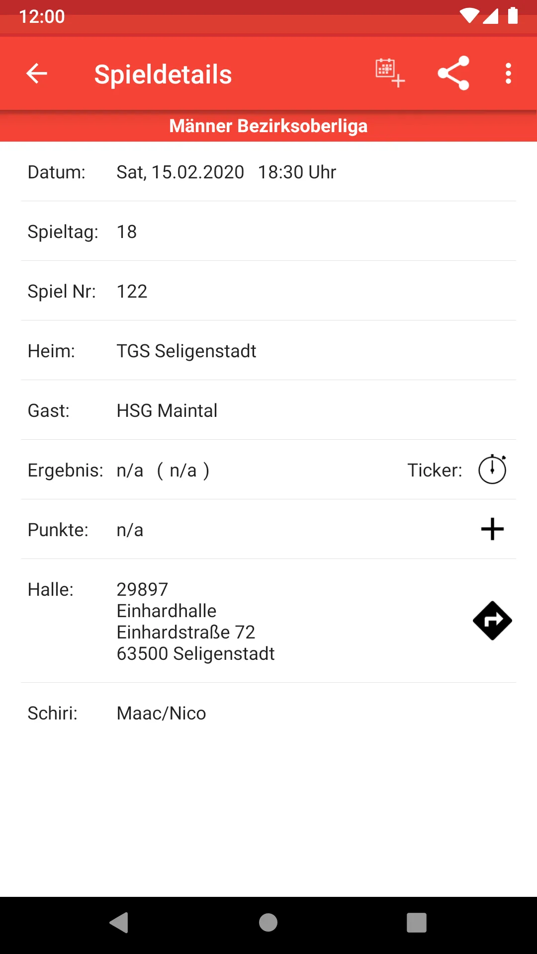 TGS Seligenstadt Handball | Indus Appstore | Screenshot