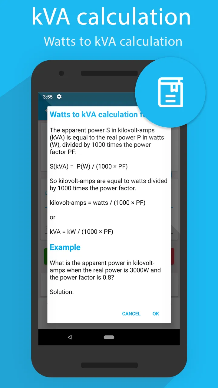 kva calculator | Indus Appstore | Screenshot