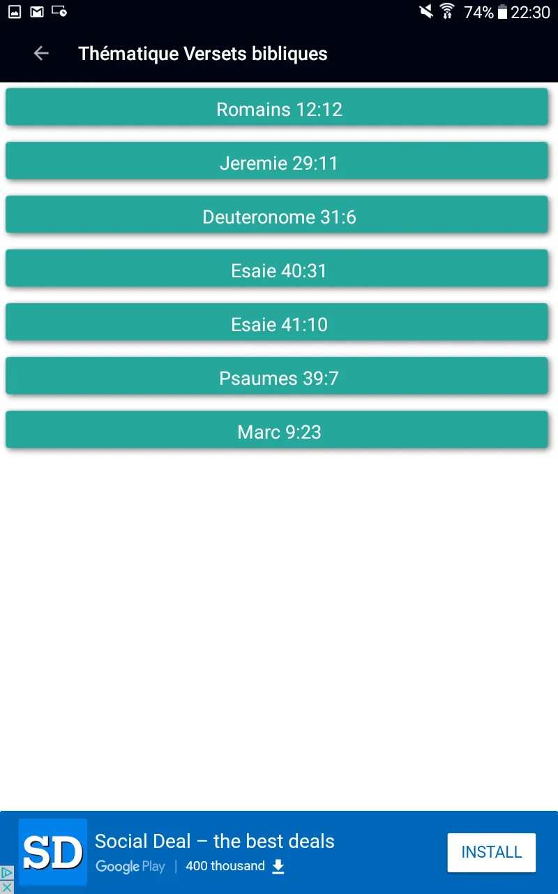 Bible en français Louis Segond | Indus Appstore | Screenshot