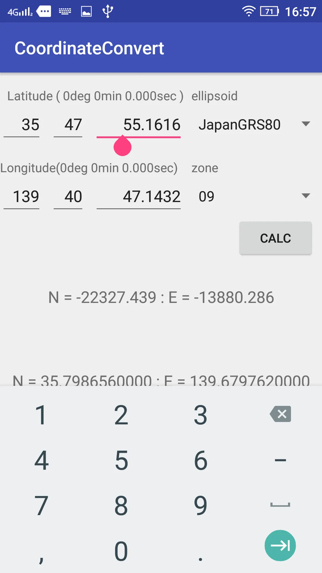 Coordinate Convert | Indus Appstore | Screenshot