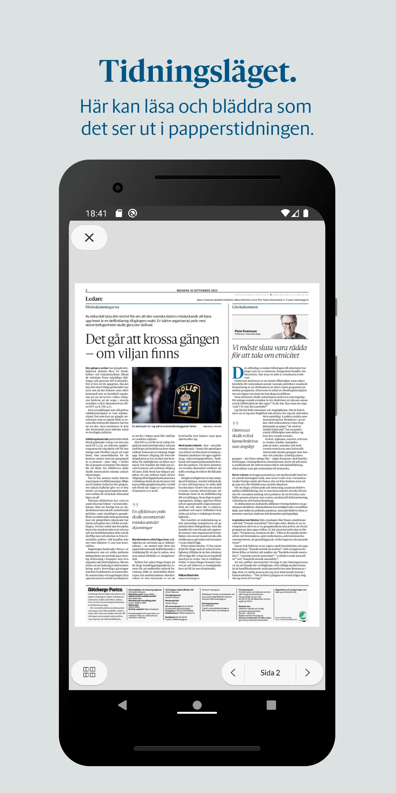 Göteborgs-Posten e-tidning | Indus Appstore | Screenshot