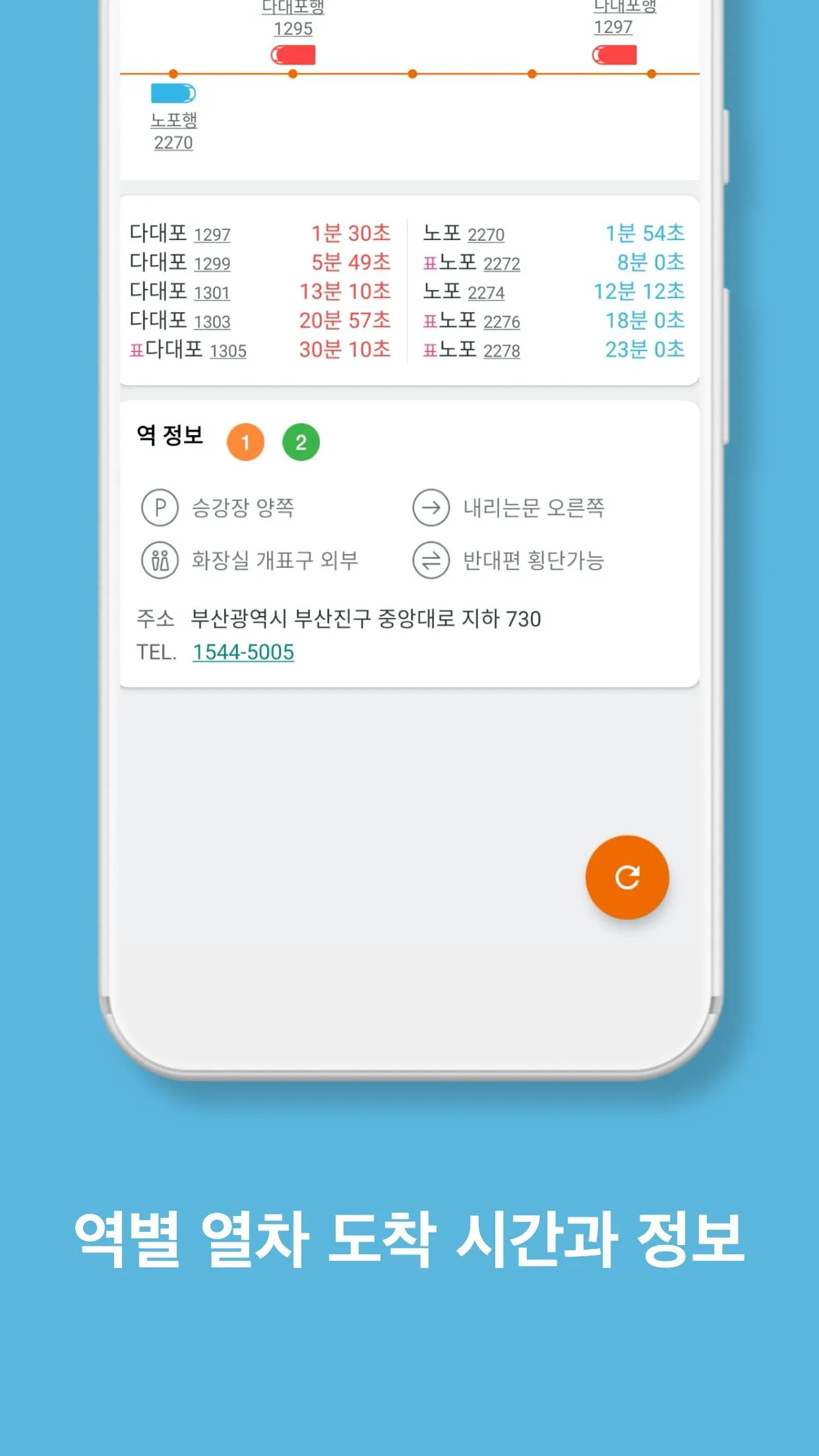 보이는 부산 지하철 - 노선도, 도착정보, 열차 위치정 | Indus Appstore | Screenshot