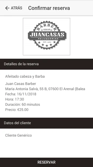 Juan Casas Barber | Indus Appstore | Screenshot