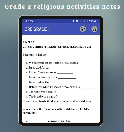 Grade 2: Cre cbc notes | Indus Appstore | Screenshot