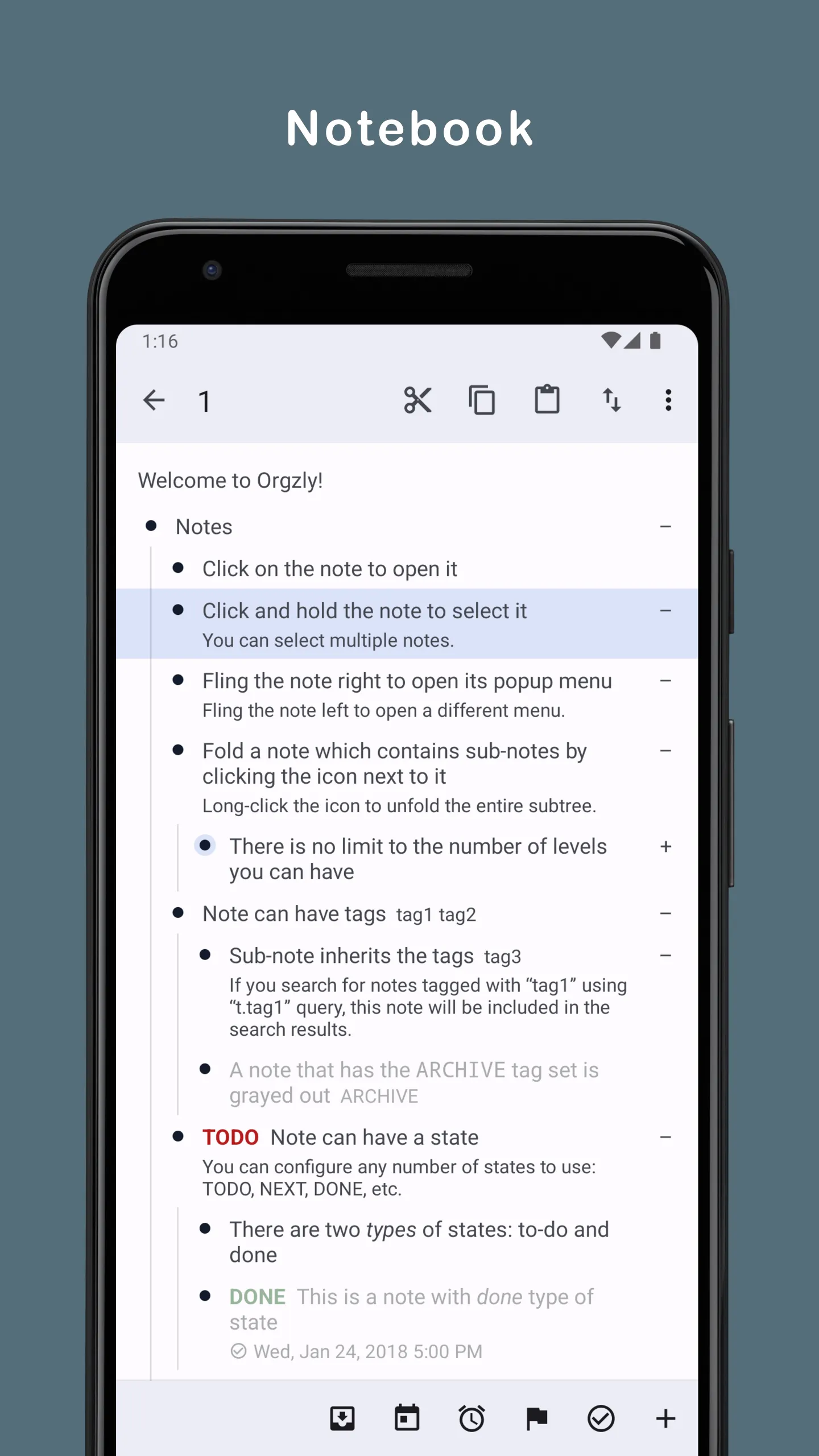 Orgzly: Notes & To-Do Lists | Indus Appstore | Screenshot