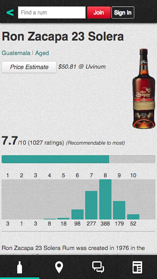 Rum Ratings - The World's Largest Rum Community | Indus Appstore | Screenshot