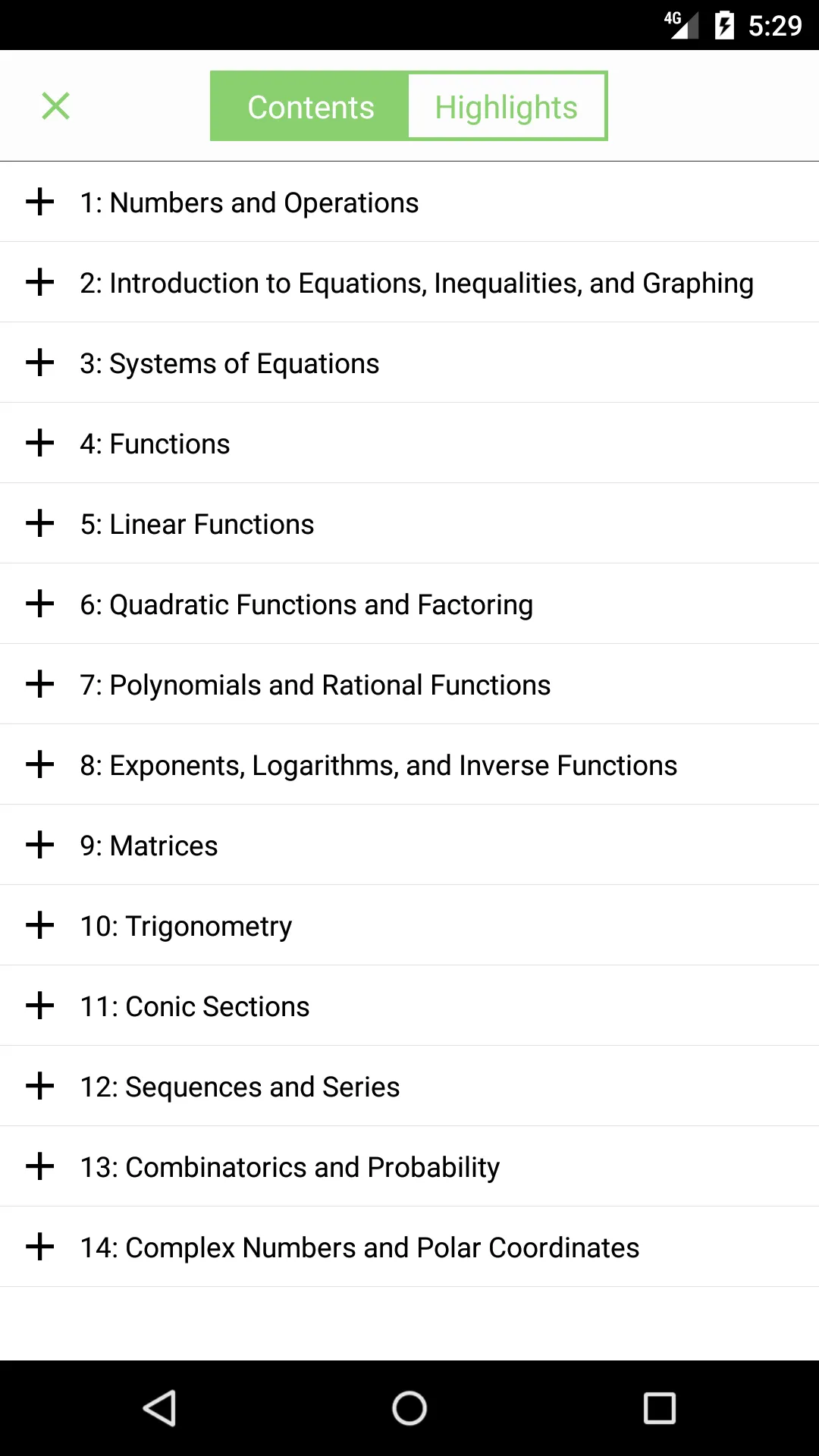 Algebra Textbook | Indus Appstore | Screenshot