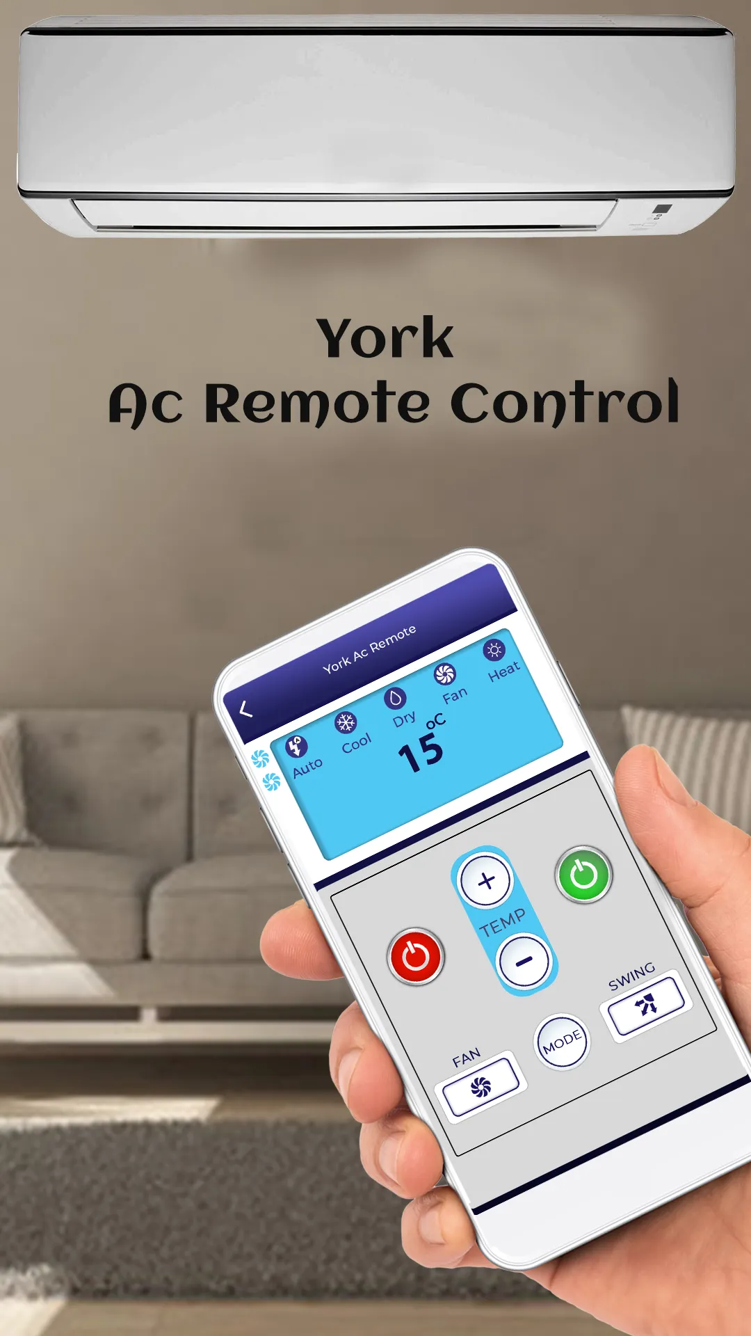 AC Remote Control For  York | Indus Appstore | Screenshot