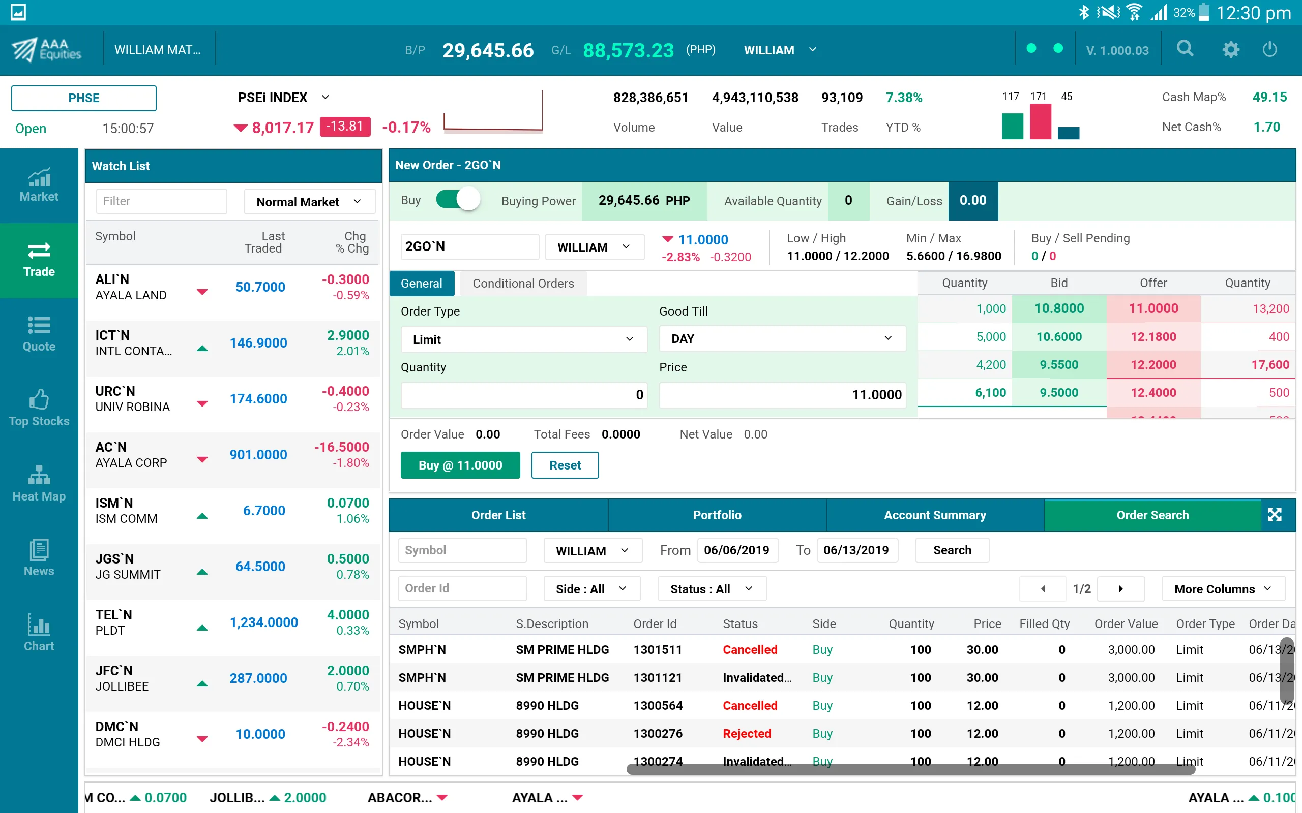 AAA Equities Tablet | Indus Appstore | Screenshot